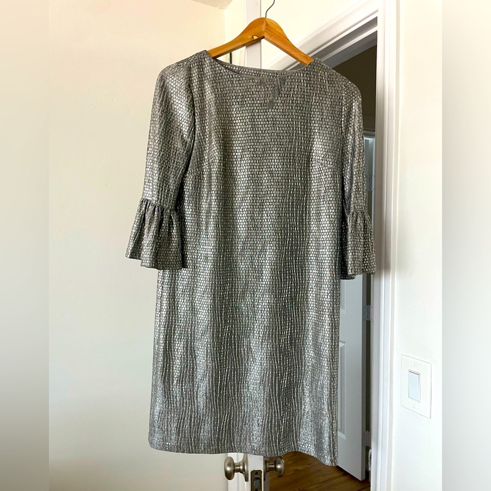 70s style silver dress